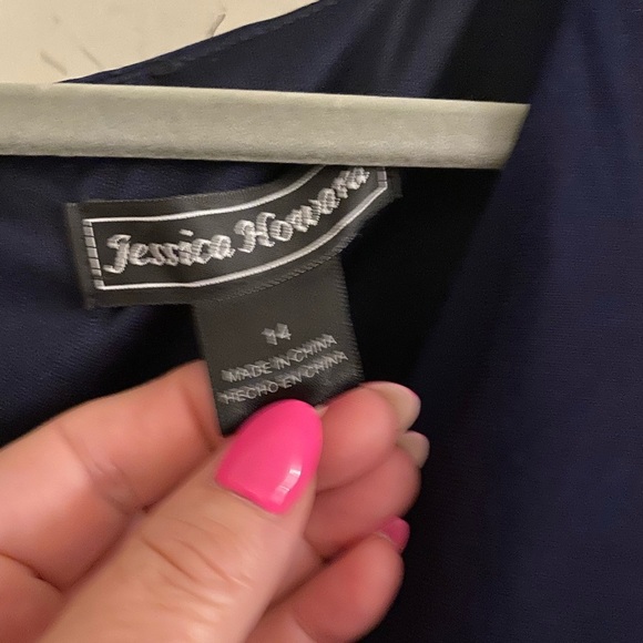 Jessica Howard Party evening after 5 dress roses cocktail New Years rhinestone - Picture 7 of 10